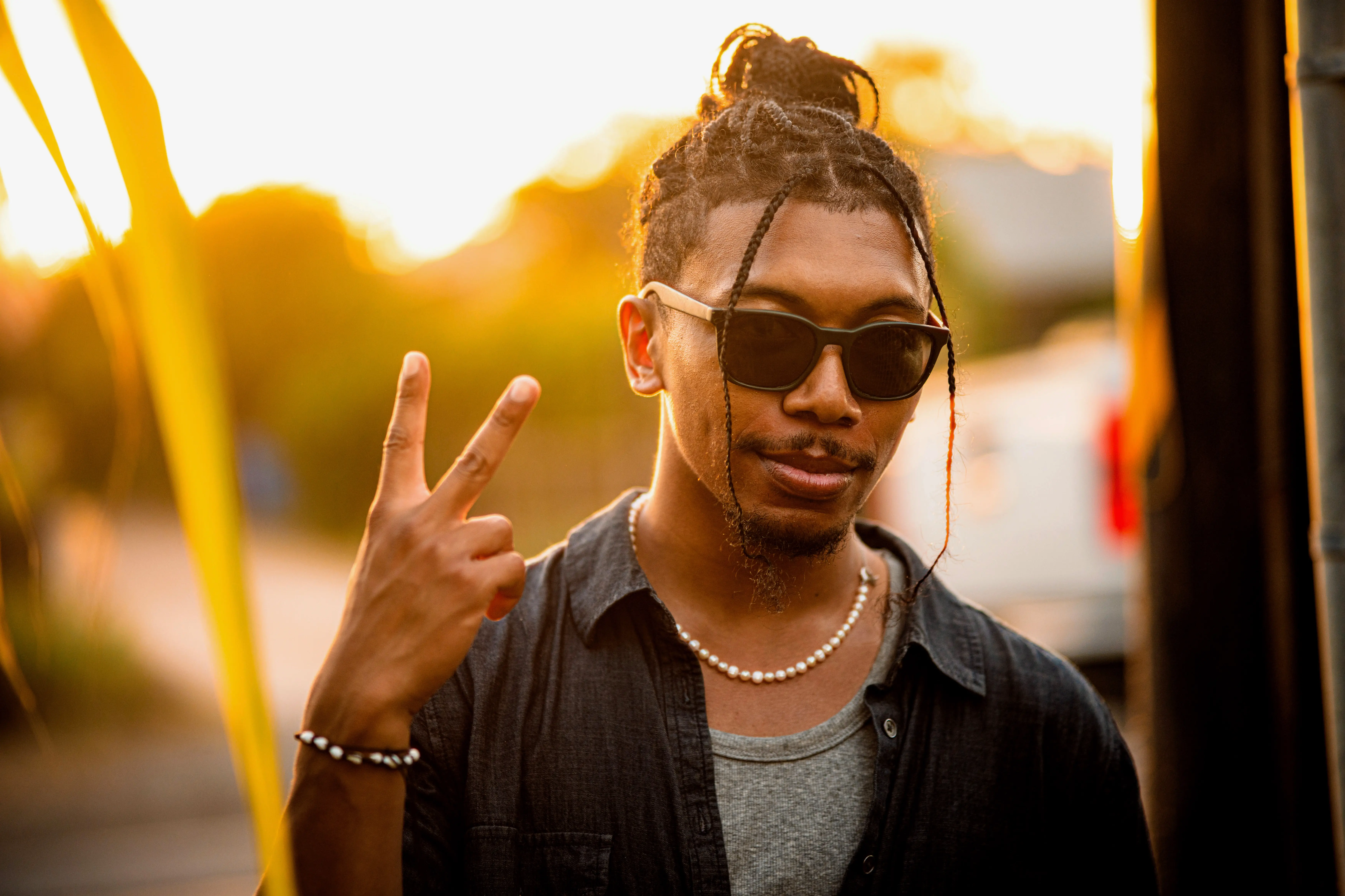 OSU student wearing sunglasses